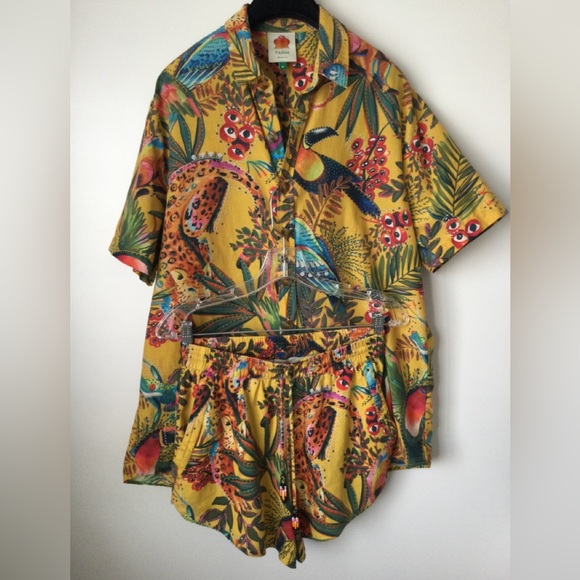 Farm Rio Into The Wild Boyfriend Oversized Shirt - Picture 2 of 10